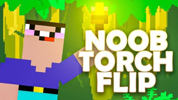 Noob Torch Flip 2D Arcade Game