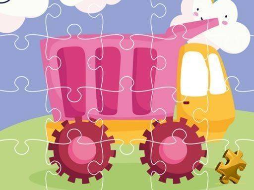 Cute Kids Trucks Jigsaw Puzzle Game