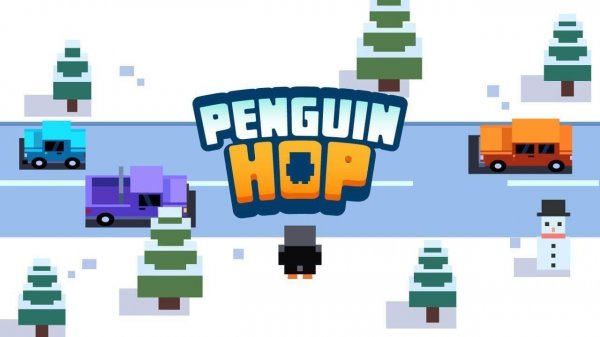 Penguin Hop: Winter Crossing Adventure Game