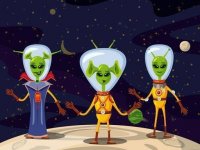 Aliens In Space Hidden Memory Puzzle Game