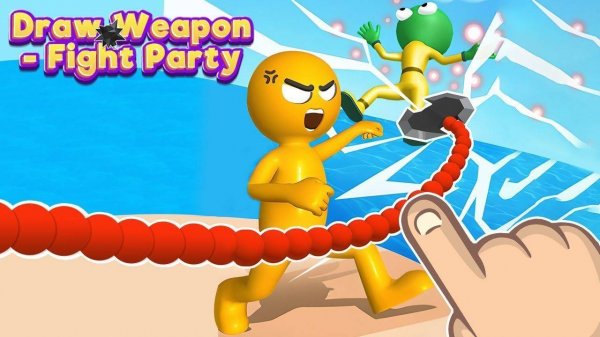 Draw Weapon Fight Party - Creative Battle Arena Arcade Game