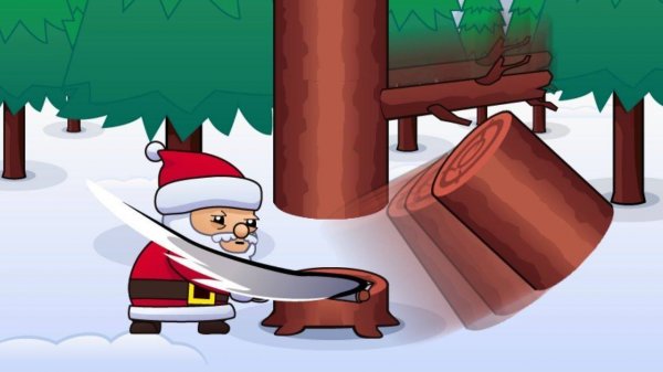 Lumberjack Santa Claus Online Game