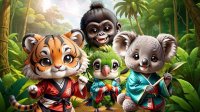 Kung-Fu Little Animals: Martial Arts Training Game