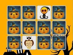 Kids Memory Game: Halloween Online Puzzle
