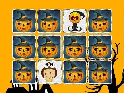 Kids Memory Game: Halloween Online Puzzle