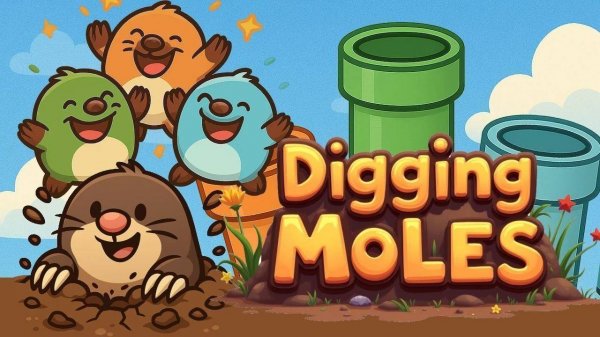Digging Moles Puzzle Game
