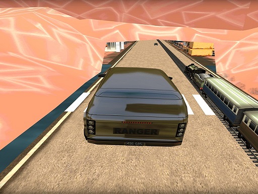 Super Car vs Train Racing