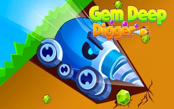 Gem Deep Digger: Mining Adventure Online Game